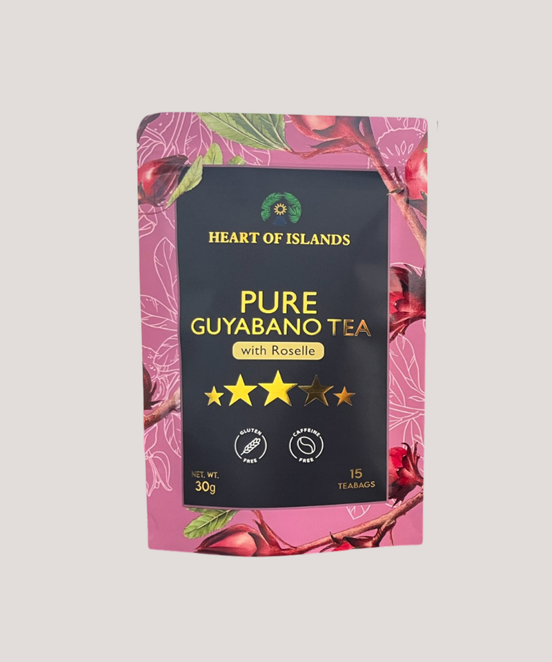 guyabano tea with roselle fruity herbal tea
